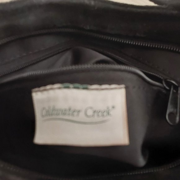 Coldwater Creek Black Suede Small Shoulder Satchel Handbag. Size 6x11 - Picture 2 of 5